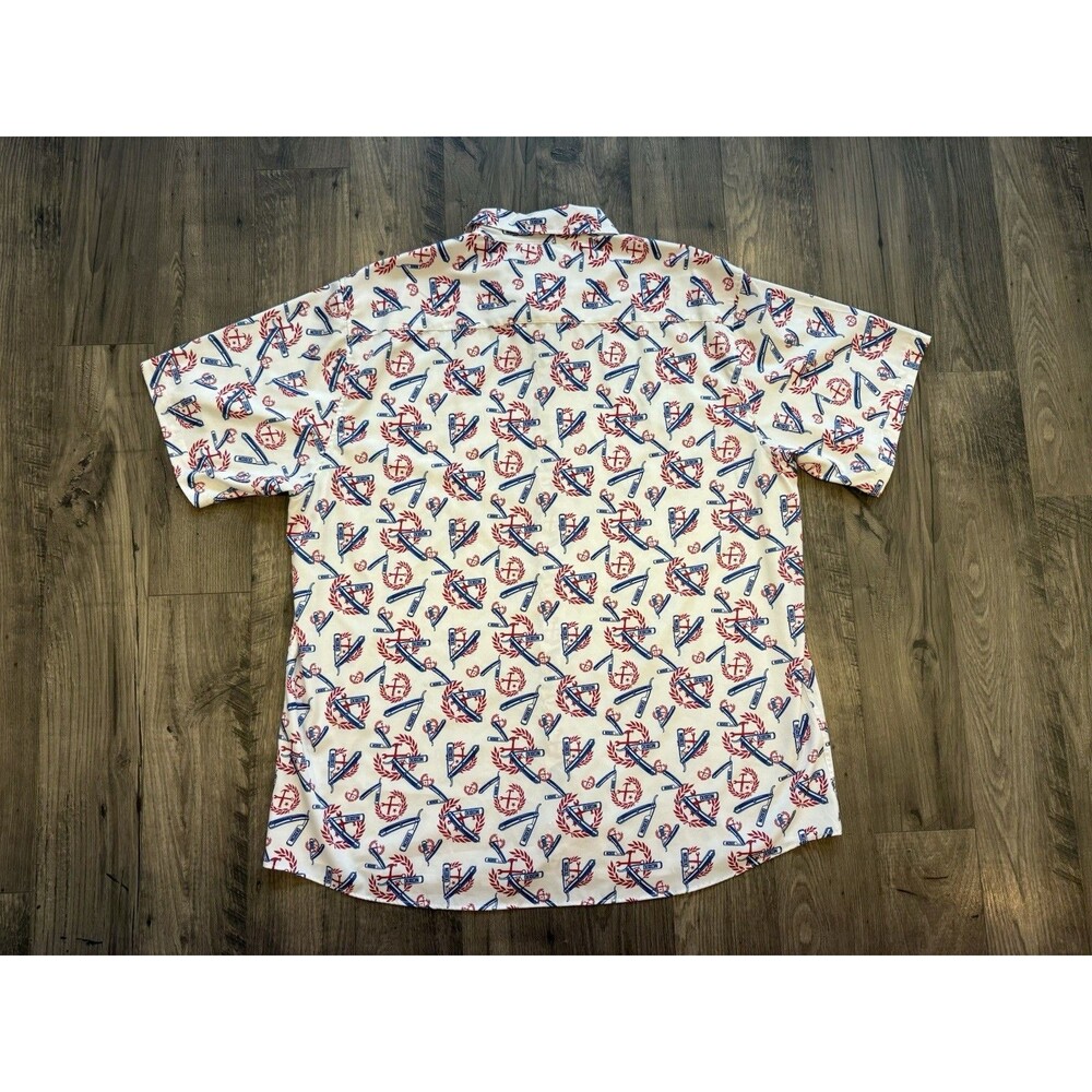 Dixxon The High And Tight Short Sleeve Button Down Flannel 3X Barber - Picture 5 of 7